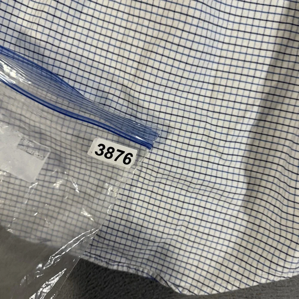 Polo‎ Ralph Lauren Boys Check Button Down Shirt Size 5 White Blue Classic Preppy